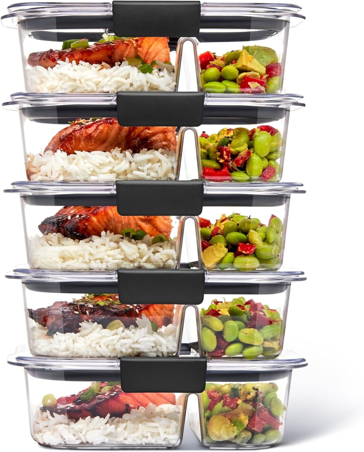 Meal prep containers for calorie control and healthy eating