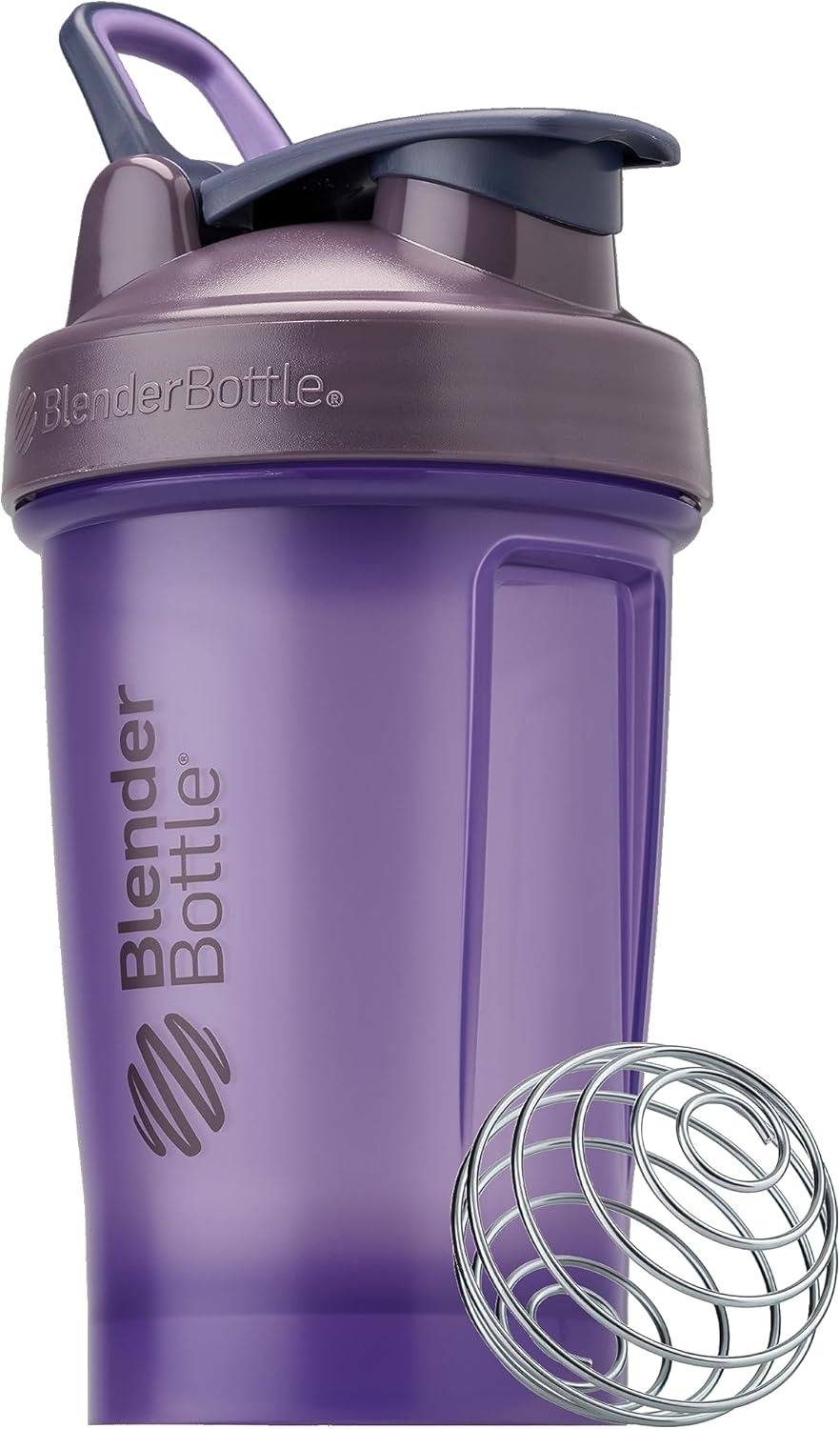 Protein shaker bottle for workouts and nutrition tracking