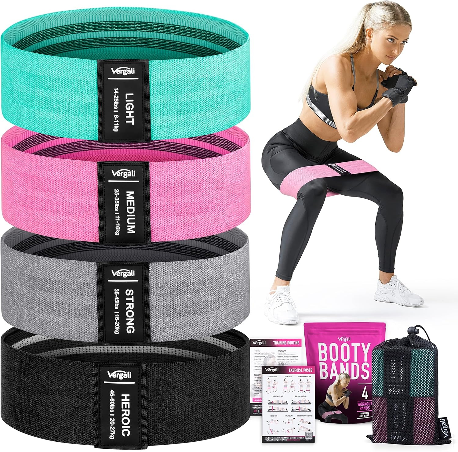 Resistance bands for strength training and warm ups
